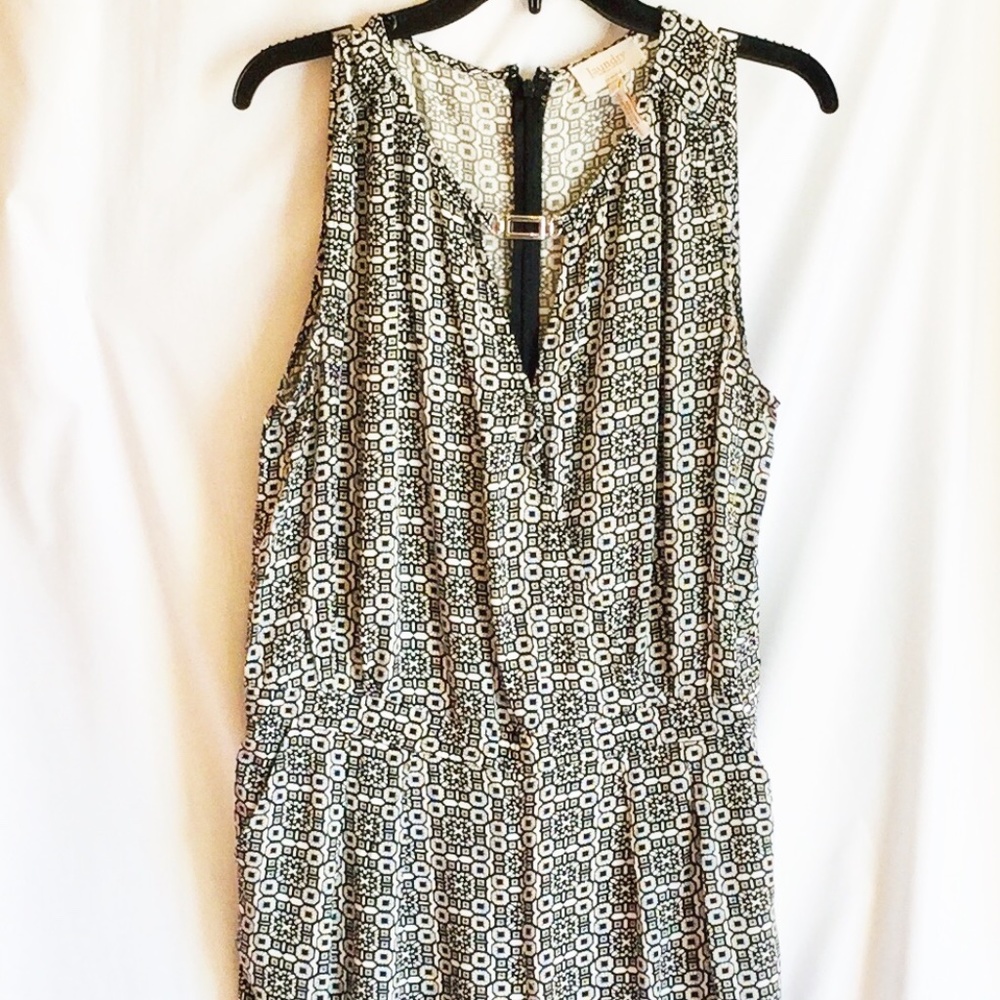 Laundry Black/White Patterned Romper (Short)